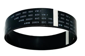 Pack of 4 20624 AWM 80C 60V VW-1 24 Pin 200mm FFC Flexible Flat Cable, Black, B - Picture 1 of 1
