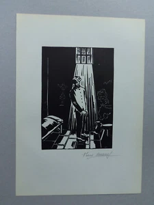 Frans Masereel, Holzschnitt 1961 - Bild 1 von 6