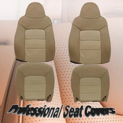 For 03-06 Ford Expedition Driver & Passenger PERF Bottom & Top Seat Cover Tan - Image 1 of 4
