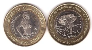 Senegal - 6000 Francs 2006 aUNC / UNC bimetall Lemberg-Zp - Picture 1 of 1