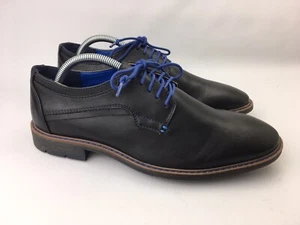 Franco Fortini Herren Schwarz Blau Schnürsenkel Einfache Zehe Oxford Vincent 325058 Eleganter Schuh 8 - Bild 1 von 11
