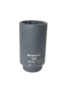 Facom NSD.36L - 36mm 1/2" Square Drive Metric 12pt Long Impact Socket - Inc VAT - Picture 1 of 7