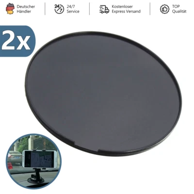 2x Klebeadapter für Armaturenbrett, Adapterplatte für Navi Saugnapf Befestigung - Bild 1 von 4