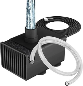 80Gph Submersible Water Pump Adjustable Flow For Fountains Aquariums Hydroponics - Picture 1 of 6