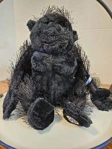 Ganz Webkinz New With Unused Tag Gorilla, Monkey, Ape, Black Hairy - Picture 1 of 8