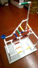 Play Gym Perch Stand *Roller Coaster style! * Pan Included!