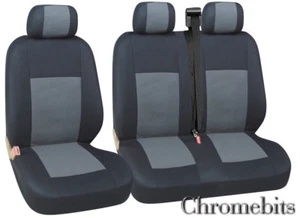 FÜR MERCEDES SPRINTER VITO SITZBEZÜGE GRAU QUALITÄTSSTOFF 2+1 - Bild 1 von 2