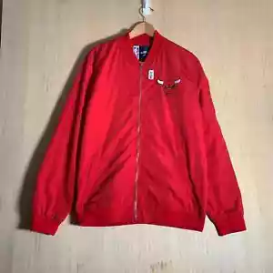 Vintage Chicago Bulls Jacket Adult Extra Large Red Long Sleeve Men's Jh Design - Picture 1 of 15