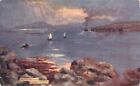 OLD TUCK TOPOGRAPHICAL POSTCARD MILPORT BAY LESSER CUMBREA USED GD PLUS