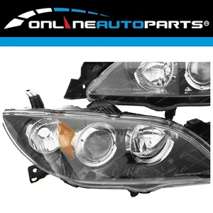 LH+RH HeadLights Pair for Mazda 3 BK 4-Door Sedan 2003-2009 Left Right L+R Set - Picture 1 of 8