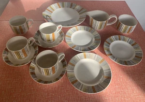 Vintage 1960s Midwinter Pottery Sienna Coffee Set by Jessie Tait - Picture 1 of 11