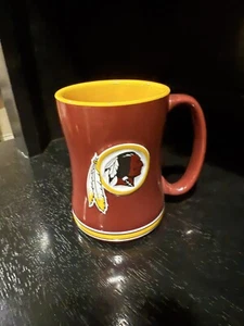 2018 NFL Washington Redskins 14oz 3D Sculpted Logo Ceramic Coffee Cup Mug - Picture 1 of 4