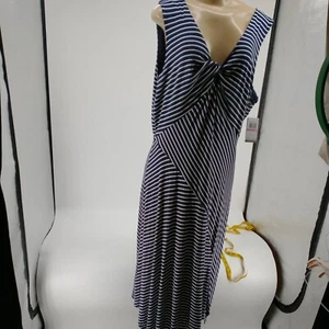 Spense Women Sleeveless Maxi Dress Size XXL 2XL Stripes Viscose Blend - Picture 1 of 9