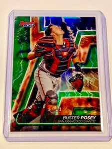 2020 Bowman's Best Green #99/99 Buster Posey #4 San Francisco Giants 