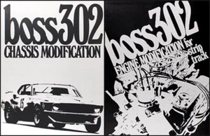 1969-1970 Mustang Boss 302 Drag Racing Manual Set Chassis Engine Modifications - Foto 1 di 1
