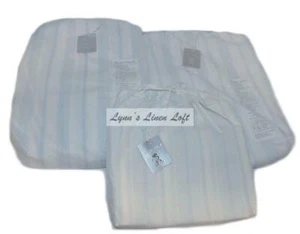 Rachel Ashwell Couture Westminster blau weiß Streifen 4P CAL KING BETTWÄSCHESET $ 394 - Bild 1 von 8