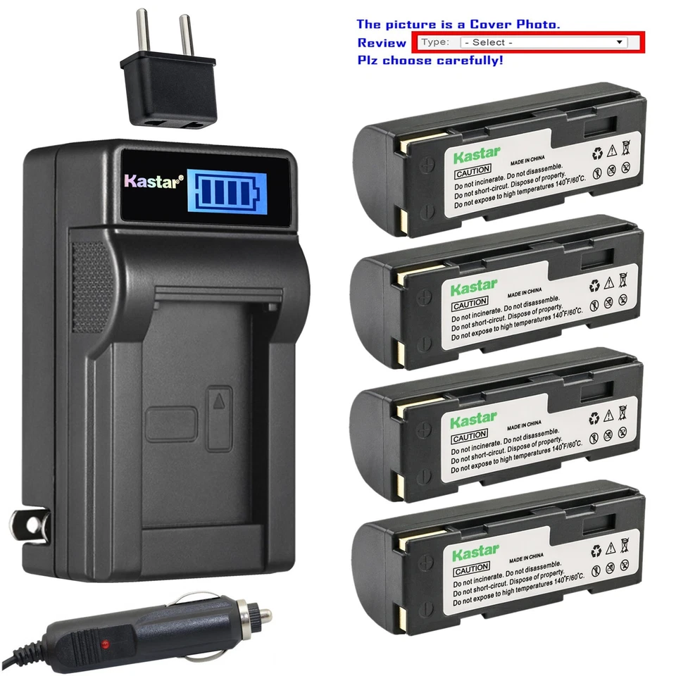 Kastar Battery LCD AC Charger for KLIC-3000 K3000 & Kodak DC4800 DC4800 Zoom - Image 1 of 4