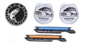 2 Stck. 12 Fuß Tenkara Mono gefaltete Führung Einbau 2 mm Tippet Ring + 2 Linien Wickler #36 - Bild 1 von 12