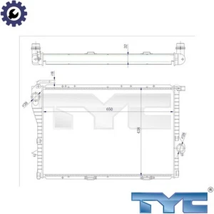 RADIATOR ENGINE COOLING 703-0005-R FOR BMW 7E38/5E39 M62B35 3.5L M62B44 4.4L - Picture 1 of 6