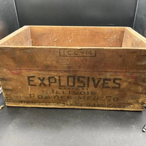 Caja de madera vintage “medalla de oro” explosivos dinamita caja de madera - Imagen 1 de 5