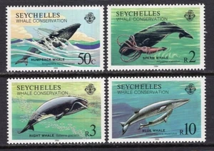 Seychellen 1984 Wale Set MNH #555-558 - Bild 1 von 1