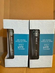 Starbucks 400ml Eiskaffeeglas 2er Set Klarglas Tassen - Bild 1 von 4