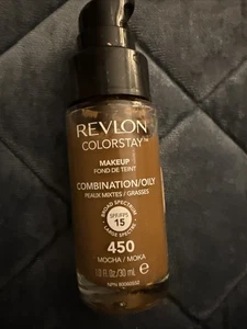 REVLON COLORSTAY 24HRS-COMBINATION OIL SKIN-SPF 15 450 MOCHA No Cap - Picture 1 of 1