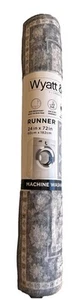 Wyatt & Ash Machine Washable Area Rug, Blue 24 Inch By 72inch Runner New - Picture 1 of 4