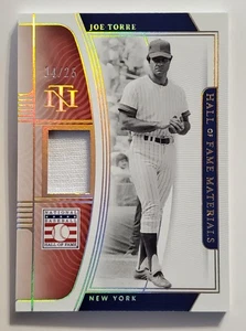 Joe Torre 2022 National Treasures Hall of Fame Materials Game Used /25 Mint - Bild 1 von 2