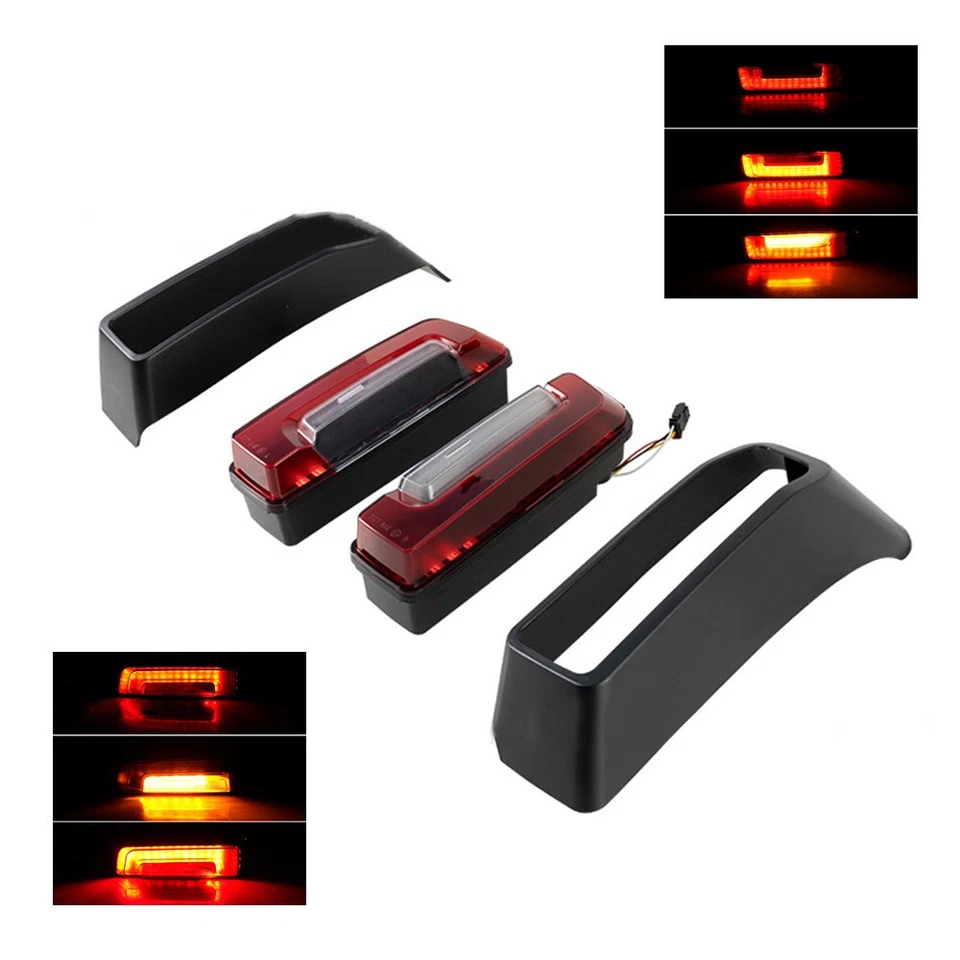 Side Saddlebag Light LED Rear FenderFor Harley Glide/ Road Glide Street 2024 θ - Image 1 of 4