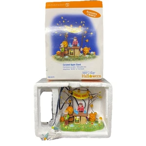 Dept 56 Caramel Apple Stand Halloween Accessori Villaggio Illuminato #55275 - Foto 1 di 3