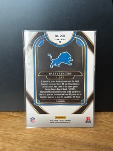 2024 Select - Barry Sanders - Club Level rojo y amarillo Prizm Shock #208 Lions - Imagen 1 de 1