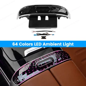 64 Colors Center Console Saddle Ambient Light For Mercedes-Benz C Class GLC X254 - Picture 1 of 16