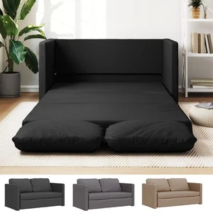 Bodensofa mit Schlaffunktion Bodenbett Schlafsofa Klappsofa Kunstleder - Bild 1 von 38