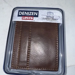Levi's Men's RFID-Blocking Traveler Trifold Wallet Brown - Picture 1 of 3