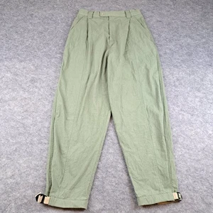 Wondery Pants Womens Large Green Pleated Outdoor Hiking Relaxed Trail - Picture 1 of 15