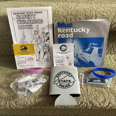 Lote coleccionable de recuerdos y libro para colorear de la policía estatal de Kentucky de KSP Foto 1 de 4