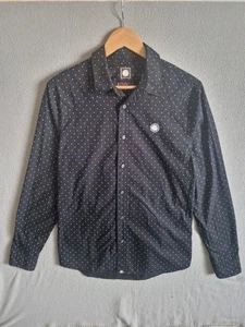 Pretty Green Herrenhemd Small dunkelblau gepunktet Slim Fit - Bild 1 von 14