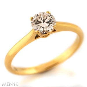 Ring Solitär Diamant 750/- Gelbgold 1 Brillant 0,54 ct RW 51 by Menze (22707) - Bild 1 von 11