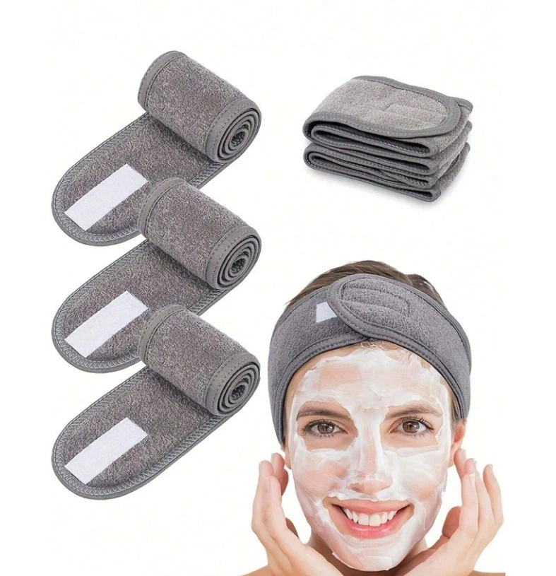 Diadema Spa Antideslizante Ajustable 2 Piezas - Banda Ancha Suave para Maquillaje y Cuidado de la Piel -NUEVA Foto 1 de 4