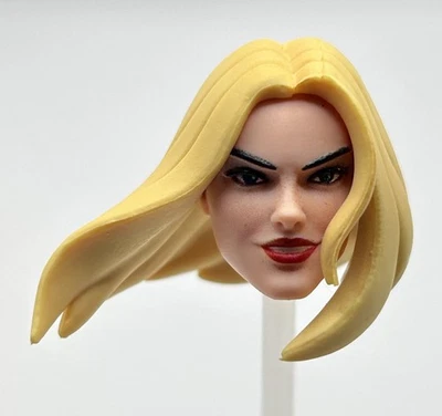 Marvel Legends Serie 97 Emma Frost Head (B) Forraje Escala 1/12 Foto 1 de 3