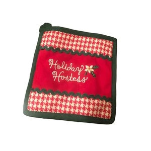 Kay Dee Designs Holiday Hostess Embroidered Pot Holder Oven Mitt - Picture 1 of 6