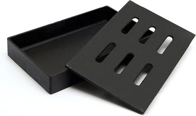 5英寸黑色铸铁烟熏盒适用于Effortless室内和室外烧烤 — 第 1/4 张图片