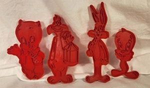 Vintage Porky Pig Sylvester Bugs Bunny Tweety Ausstechformen 1978 Hongkong - Bild 1 von 2