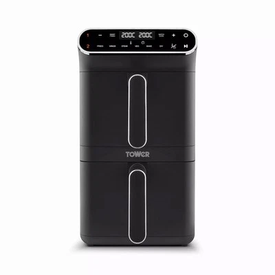 Tower T17190 Vortx XL Dual Basket Air Fryer with Digital Controls, - Image 1 of 4