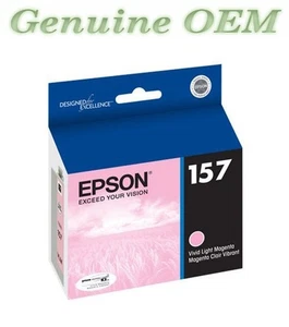 Cartucho de tinta T157620 original OEM Epson 157 UltraChrome K3, magenta claro - Imagen 1 de 1