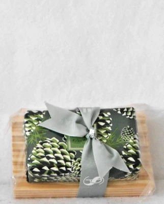 SOAP & PAPER ROLAND PINE GIFT SET (SOAP & WOODEN DISH)  5 OZ - NEW! - Image 1 of 2