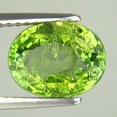 НАТУРАЛЬНЫЙ 2,11 карата! ЗЕЛЕНЫЙ ТУРМАЛИН ДРАГОЦЕННЫЙ КАМЕНЬ ИЗ МОЗАМБИКА - Изображение 1 из 4