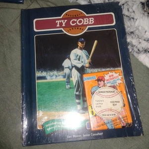 Ty Cobb, Ted Williams ,Stan Musial,& Willie Mays Books New In Plastic With Cards - Picture 1 of 4