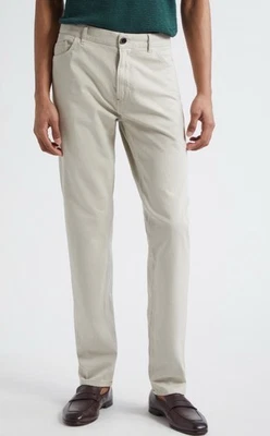 NWT Isaia Napoli Men's 5 pocket Slim Fit Comfort Khaki Chinos, Size 54 EU  $795 - Image 1 of 4